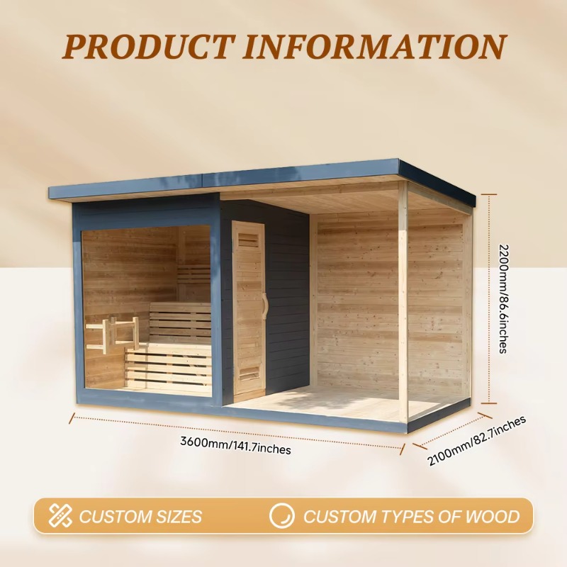 Cabina Sauna in Legno con Vasc - Spa Wellness Resorts recensione e prezzo