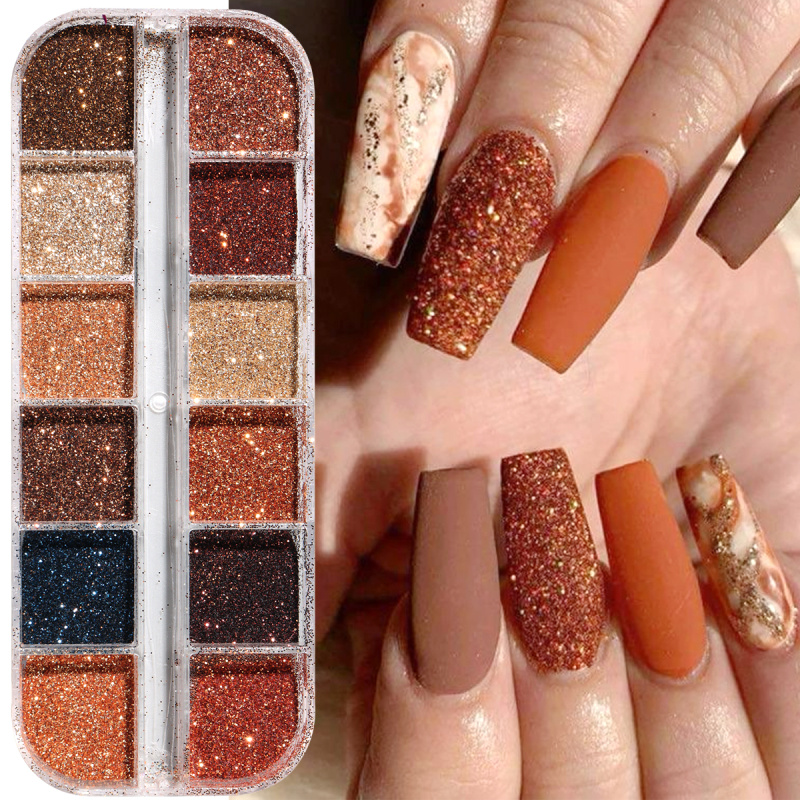 Glitter per unghie marrone caf - Sugar Scrub Coffee recensione e prezzo